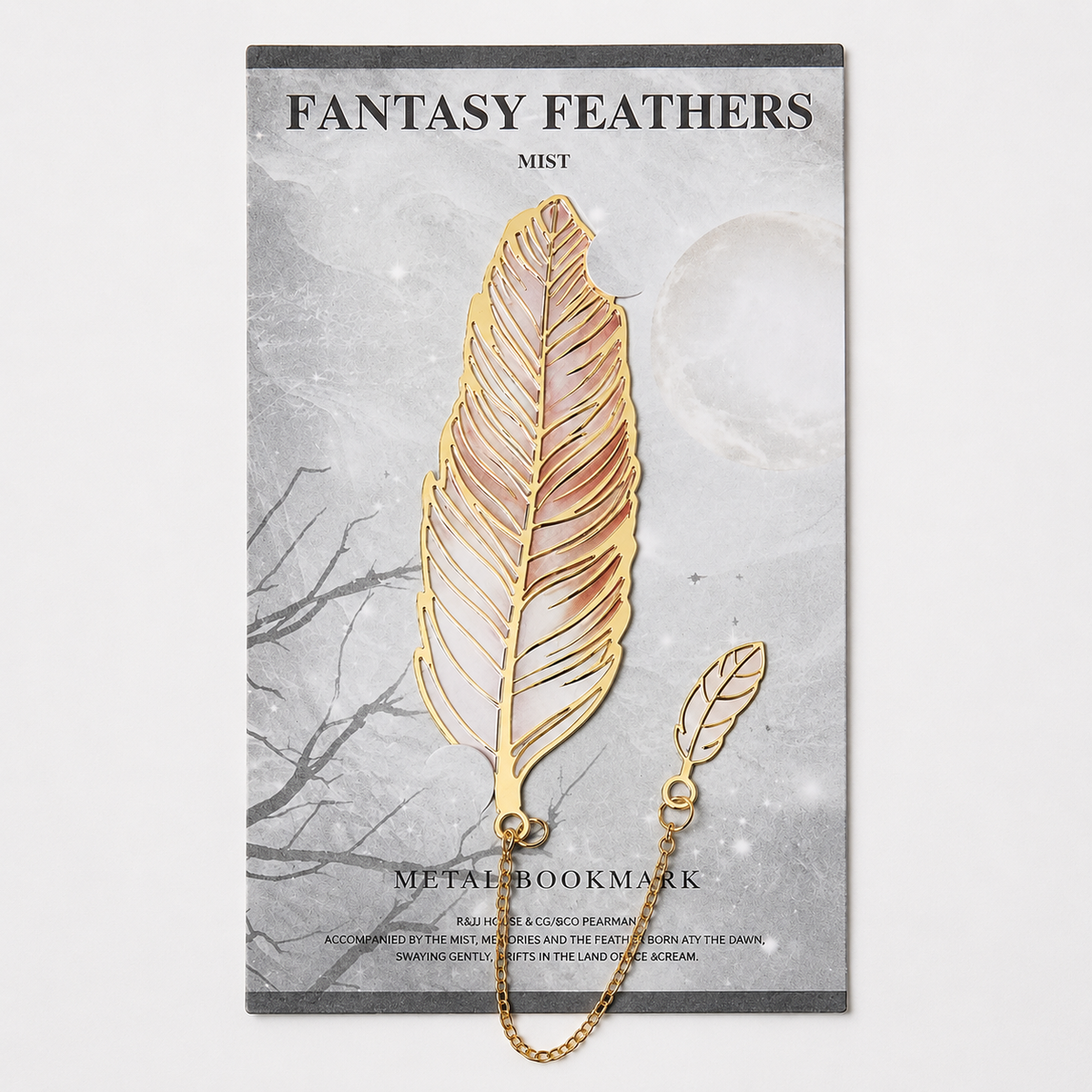 Golden Feather Bookmark
