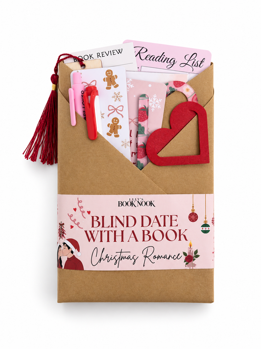 🎄Blind Date With a Book | Christmas Romance | + 2 Handmade Paper Bookmarks 🎁