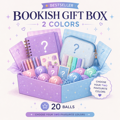 Bookish Gift Box (2 color) | Notebook & 20 Bookish Stationery Goodies