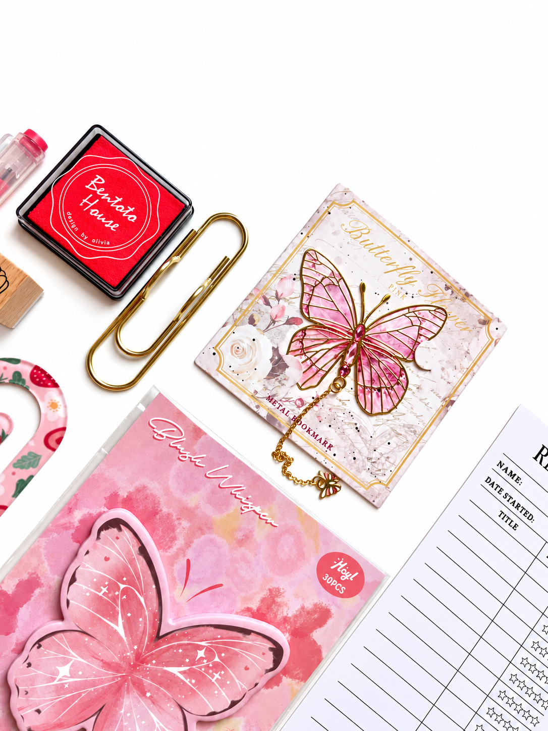 Midnight Blush Bookish Bundle 🌙🩷 | Butterfly Edition 🦋 SUMMER COLLECTION
