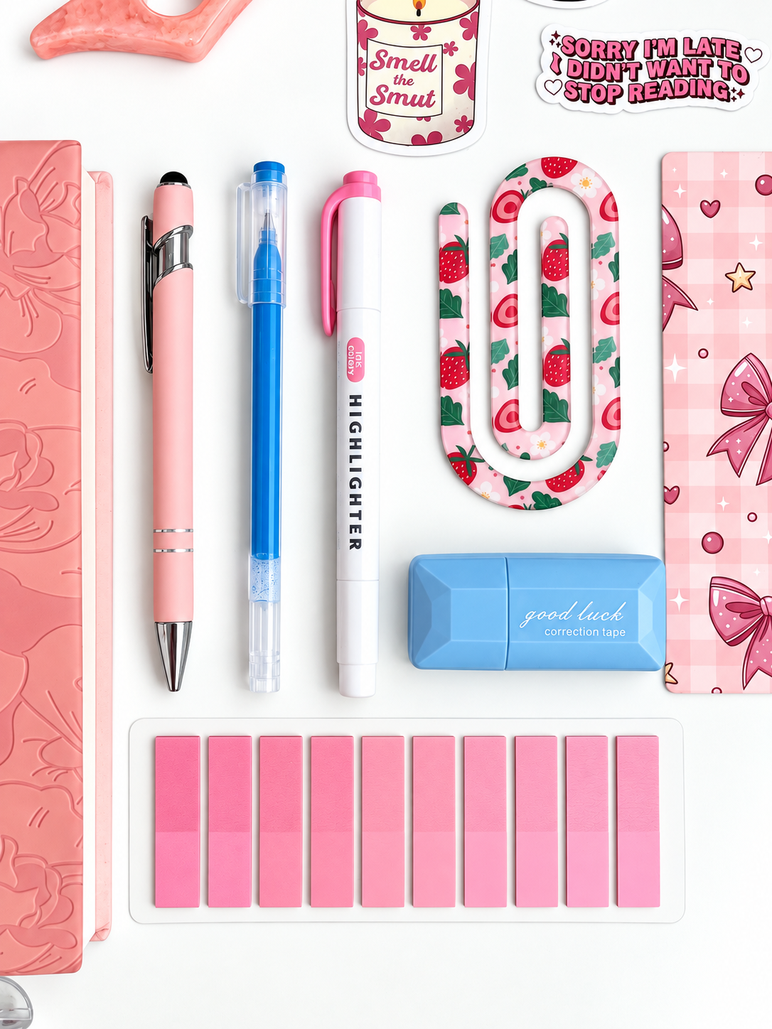 🩵 Blooming Pages | Pink & Blue Bookish Bundle | A5 Notebook 🩵