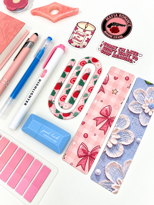 🩵 Blooming Pages | Pink & Blue Bookish Bundle | A5 Notebook 🩵