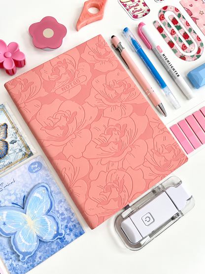 🩵 Blooming Pages | Pink & Blue Bookish Bundle | A5 Notebook 🩵