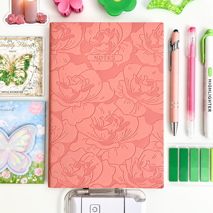 💚 Blooming Pages | Pink & Green Bookish Bundle | A5 Notebook 💚