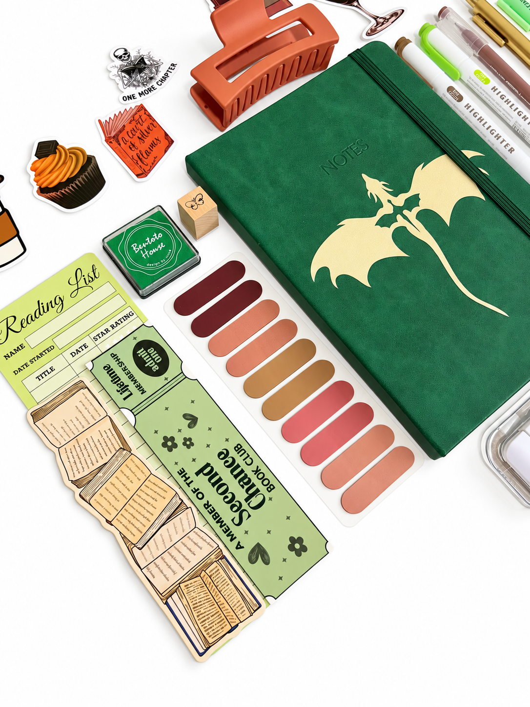 🍂Emerald Green & Brown | Autumn Chapter Bookish Bundle 🍂