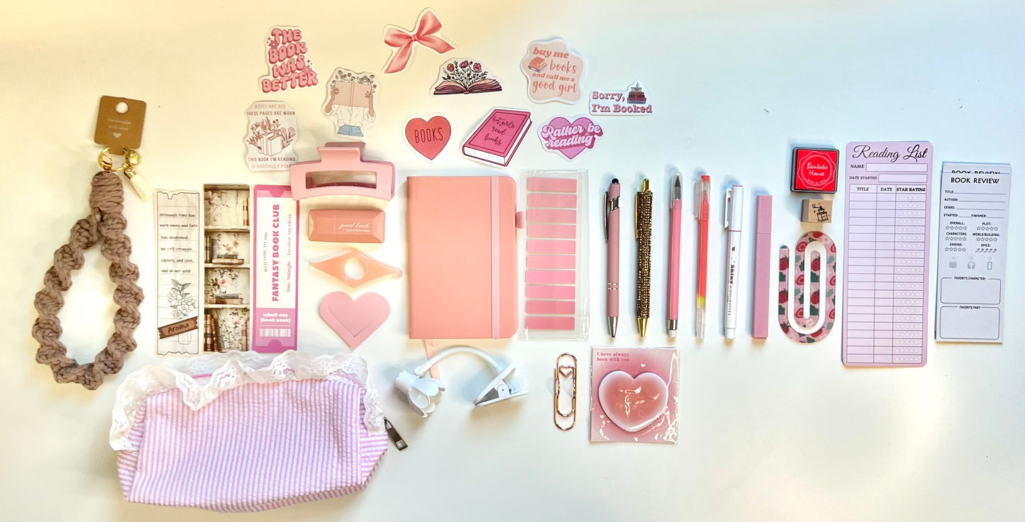 Pink HANDMADE Edition Bookish Bundle (Value $55CAD/$39USD)