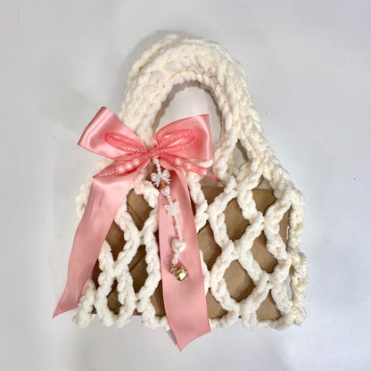 Crochet Book Sleeve + Bow Keychain Set (BSC)