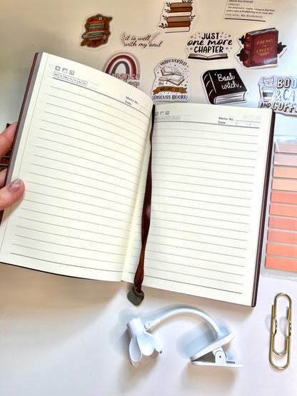 BROWN Bookish A5 Journal Bundle | 20+ Bookish Items | Reading Gift Set 📚🤎