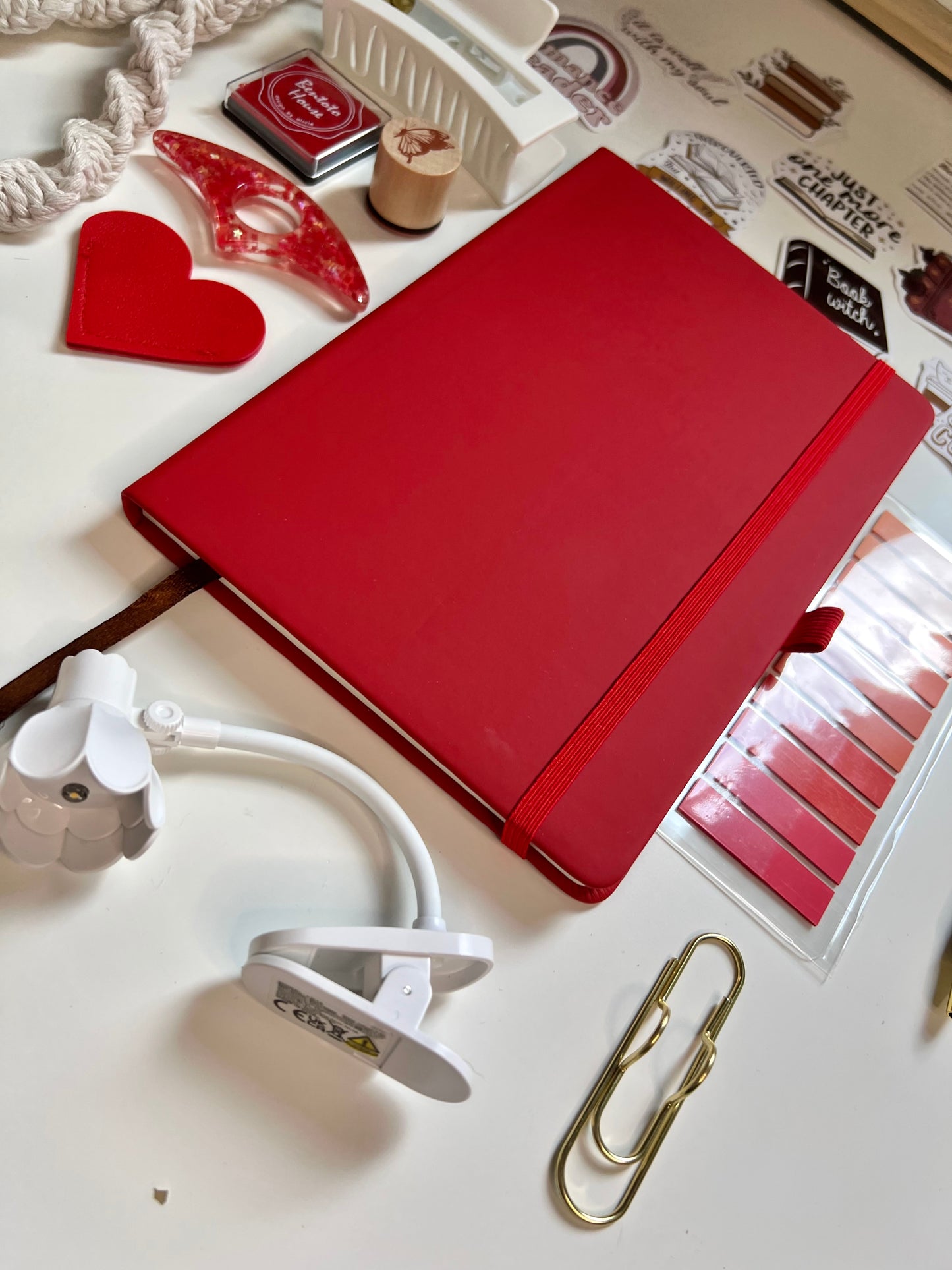 RED Bookish A5 Journal Bundle | 20+ Bookish Items | Reading Gift Set 📚