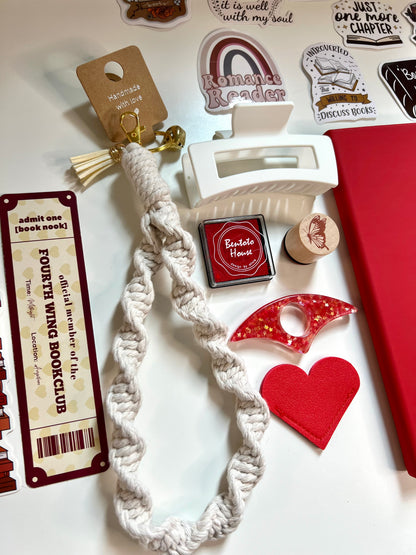 RED Bookish A5 Journal Bundle | 20+ Bookish Items | Reading Gift Set 📚