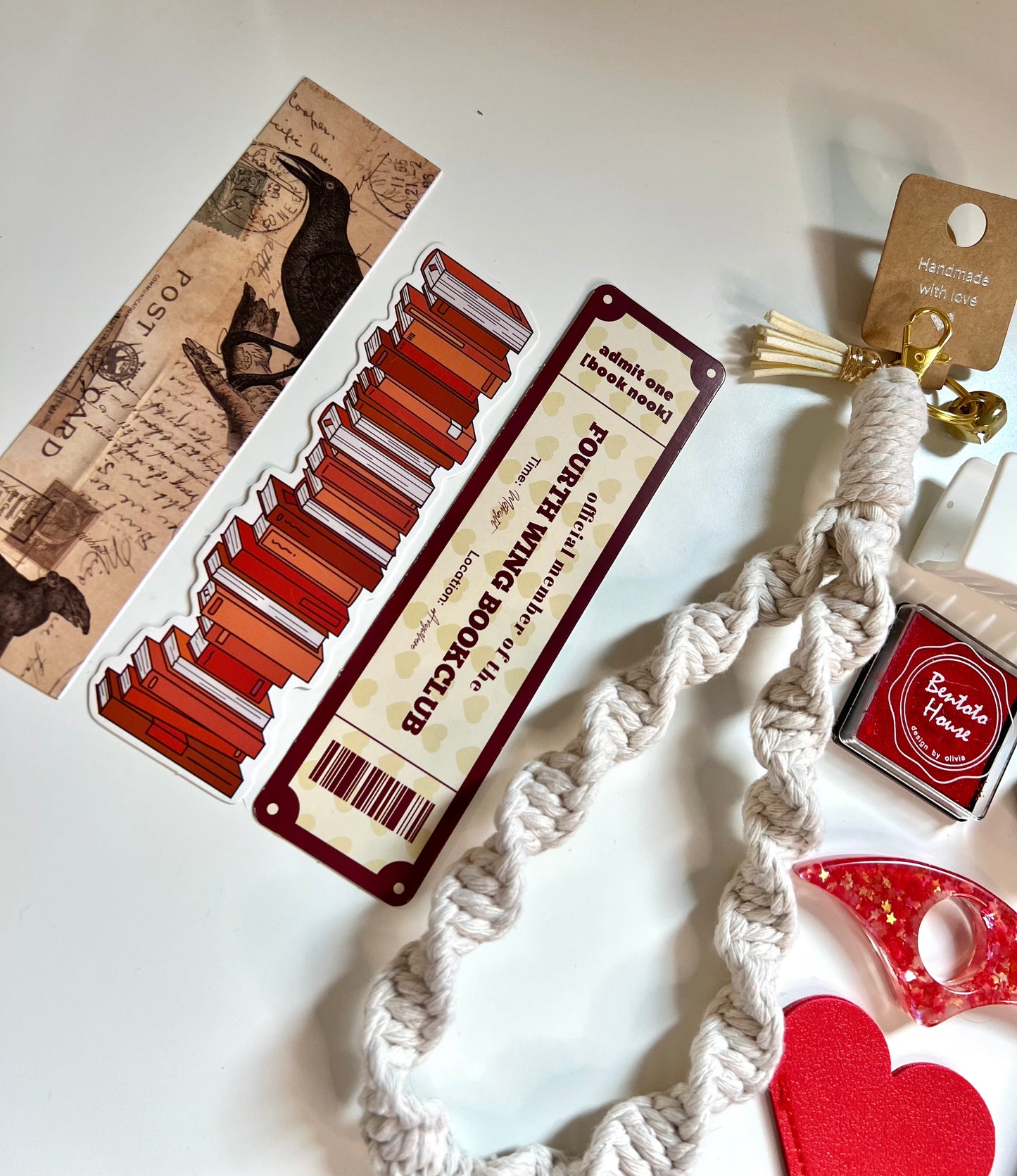 RED Bookish A5 Journal Bundle | 20+ Bookish Items | Reading Gift Set 📚