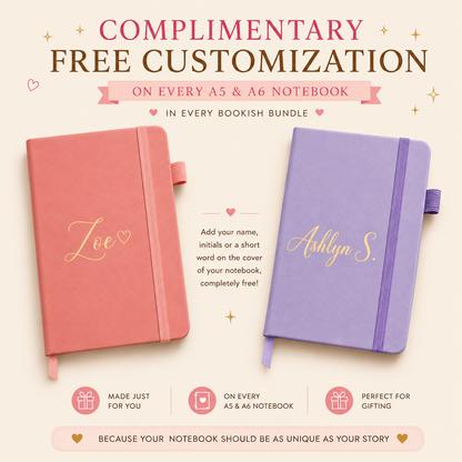 Notebook Personalization | Custom Name, Initials or Short Text