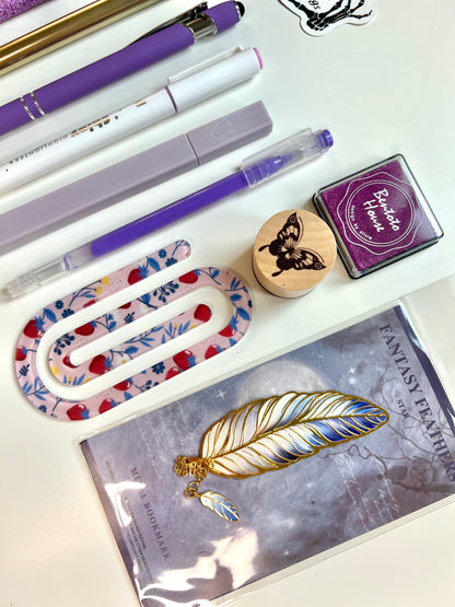 Purple Bookish Bundle | A6 Reading Journal Gift Set | 20+ Book Lover Accessories