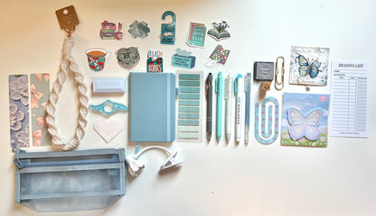 Dust Blue Bookish Bundle ☁️💙 | Butterfly Edition 🦋