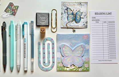 Dust Blue Bookish Bundle ☁️💙 | Butterfly Edition 🦋