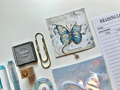 Dust Blue Bookish Bundle ☁️💙 | Butterfly Edition 🦋