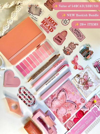 Sweet Pink Bookish Bundle | (Value $55CAD/$39USD)