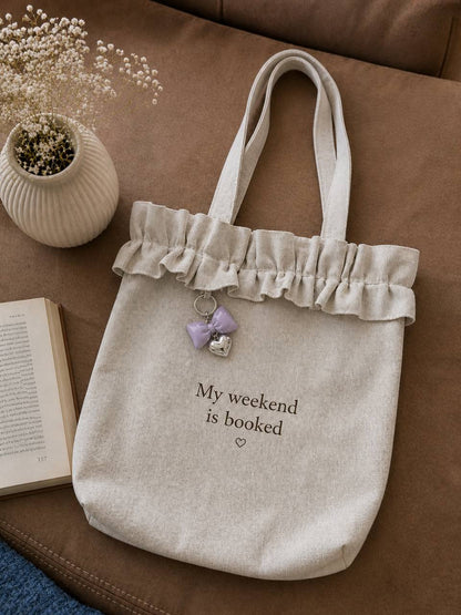Purple Bookish Bundle - Customizable Tote Bag Gift (BBTB001)
